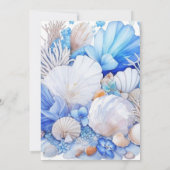 Maßgeschneiderter Junge unter der Sea Baby-Dusche Einladung (Rückseite)