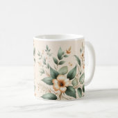 Maßgeschneiderter Kaffeecup/Blumendesign/Geschenki Kaffeetasse (VorderseiteRechts)