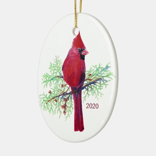 Maßgeschneiderter Kardinal Weihnachtsschmuck (Links)