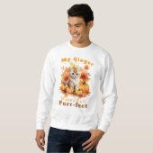 Maßgeschneiderter Katzengänger für den Herbst Sweatshirt (Vorne ganz)