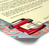 Maßgeschneiderter Kochbuch-Briefkasten-Post des St Poster (Ecke)