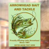 Maßgeschneiderter Köder-Shop Largemouth Bass Lure Fensteraufkleber (Blatt 2)