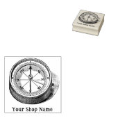 Maßgeschneiderter Kompass Rustikale Kleinunternehm Gummistempel (Stempel)