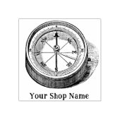 Maßgeschneiderter Kompass Rustikale Kleinunternehm Gummistempel (Prägung)