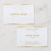 Maßgeschneiderter kreativer, moderner Goldtext aus Visitenkarte (Vorne/Hinten)