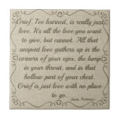 Maßgeschneiderter Kumm ist Liebe-Zitat Fliese (Vorderseite)