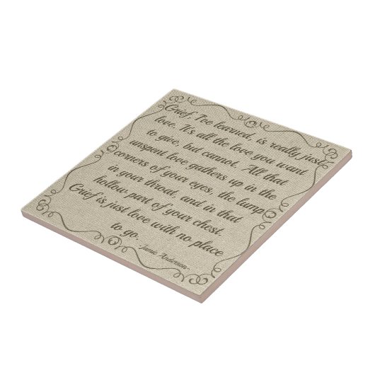 Maßgeschneiderter Kumm ist Liebe-Zitat Fliese (Seite)