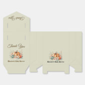 Maßgeschneiderter Kürbis und Blumendesign für Baby Geschenkschachtel (Ungefaltet)