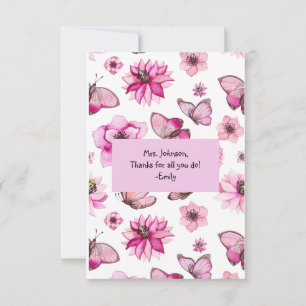 Maßgeschneiderter Lehrer Danke, dass Sie uns beim  Dankeskarte