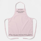 Maßgeschneiderter Lehrer Extraordinaire Pink Mediu Schürze (Vorderseite)