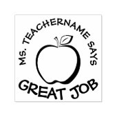 Maßgeschneiderter Lehrer - Großartige Arbeit mit m Permastempel (Design)