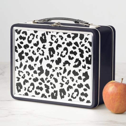 Maßgeschneiderter Leoparddruck Metall Brotdose (Beispiel)
