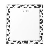 Maßgeschneiderter Leoparddruck Notizblock (Vorderseite)