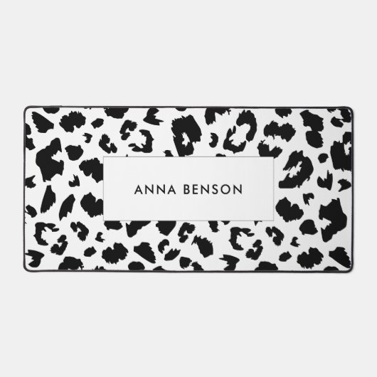 Maßgeschneiderter Leoparddruck Schreibtischunterlage (Vorderseite)