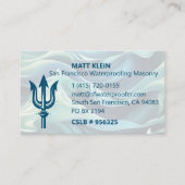 Maßgeschneiderter Logo/QR-Code/URL Wasserschutzmau Visitenkarte (Vorderseite)