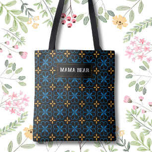 Maßgeschneiderter Mama Bear Elegantes Muster Tote Tasche