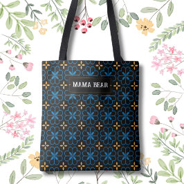 Maßgeschneiderter Mama Bear Elegantes Muster Tote Tasche