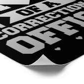 Maßgeschneiderter Mama-Korrektor dünne Silber-Lini Poster (Ecke)