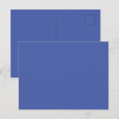 Maßgeschneiderter Markenstandard Medium Blue Pictu Postkarte (Vorne/Hinten)
