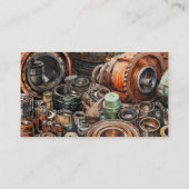 Maßgeschneiderter Maschinenladen Visitenkarte (Rückseite)