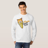 Maßgeschneiderter Meow Cream Cone T-Shirt (Vorne ganz)