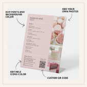 Maßgeschneiderter Minimal Bäckerei Konditorei Kond Sockelschild