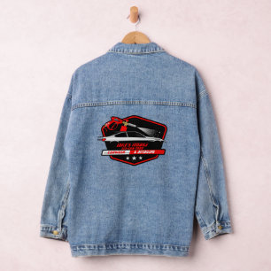 Maßgeschneiderter mobiler Autowasch-Detailing-Serv Jeansjacke