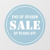 Maßgeschneiderter, moderner Blue Business Store Ve Fensteraufkleber (Blatt)