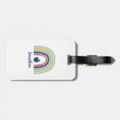 Maßgeschneiderter, moderner Bohaparnelenbogen Gepäckanhänger (Rückseite horizontal)