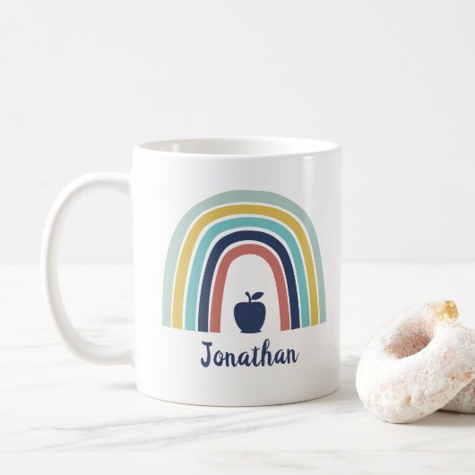 Maßgeschneiderter, moderner Bohaparnelenbogen Kaffeetasse (Mit Donut)