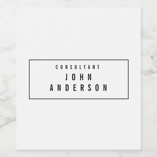 Maßgeschneiderter moderner Eleganter Berater Weinetikett (Einzelnes Label)