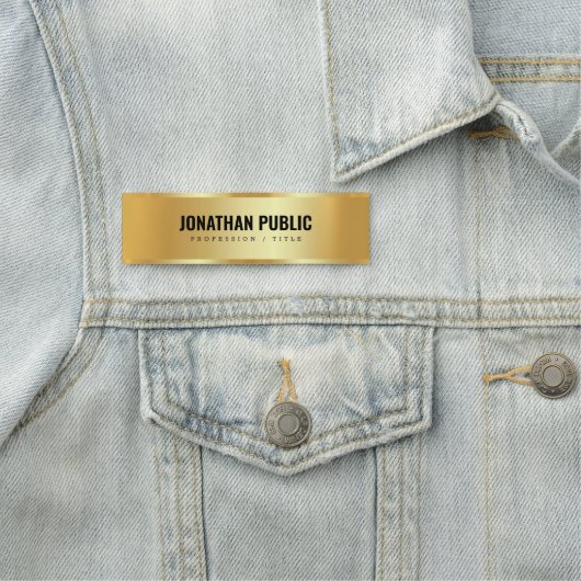 Maßgeschneiderter, moderner, eleganter Template Go Namensschild (Beispiel)