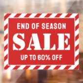 Maßgeschneiderter, moderner Handel mit Red Strips Fensteraufkleber (Blatt 2)