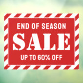 Maßgeschneiderter, moderner Handel mit Red Strips Fensteraufkleber (Blatt 3)