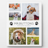 Maßgeschneiderter moderner Hausname Foto Collage D Fotoplatte (Vorderseite)