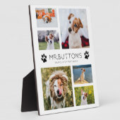 Maßgeschneiderter moderner Hausname Foto Collage D Fotoplatte (Seite)