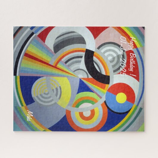 Maßgeschneiderter, moderner, kunstfarbiger Abstrak Puzzle (Horizontal)