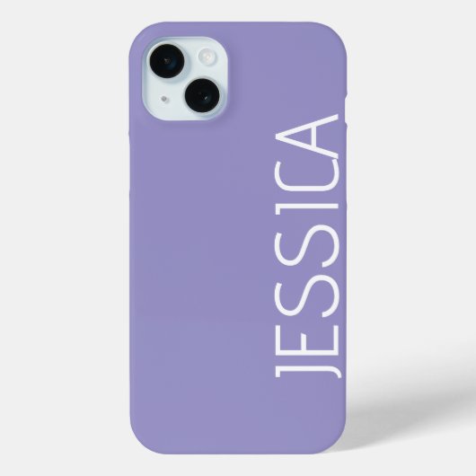 Maßgeschneiderter, moderner Minimaler Monogrammnam Case-Mate iPhone Hülle (Rückseite)