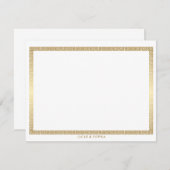 Maßgeschneiderter moderner, minimalistischer perso mitteilungskarte (Vorne/Hinten)