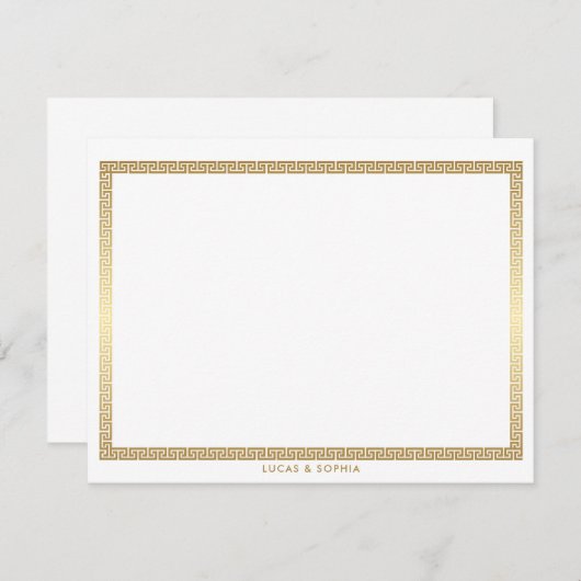 Maßgeschneiderter moderner, minimalistischer perso mitteilungskarte (Vorne/Hinten)