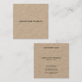 Maßgeschneiderter, moderner Personalisierter Templ Quadratische Visitenkarte (Vorne/Hinten)