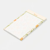 Maßgeschneiderter moderner Tulpengarten Süß gelb R Post-it Klebezettel (angewinkelt)