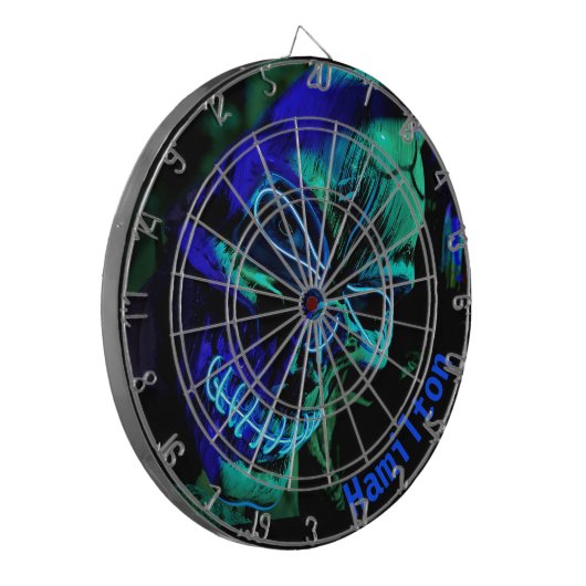 Maßgeschneiderter, moderner türkischer Aquamariner Dartscheibe (Vorderseite Links)