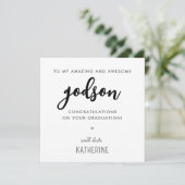 Maßgeschneiderter moderner und Niedlicher Godson A Karte (Stehend Vorderseite)