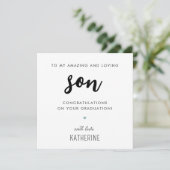 Maßgeschneiderter moderner und Niedlicher Sohn Abs Karte (Stehend Vorderseite)