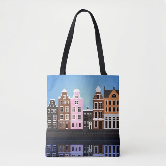 Maßgeschneiderter Multiprint Tote Bag Amsterdam Tasche (Vorderseite)