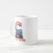 Maßgeschneiderter Name 'C' Mud Spritzer Monstrous Kaffeetasse (Vorderseite Links)