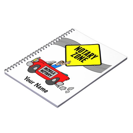 Maßgeschneiderter Name für Red Sports Car Mobile N Notizblock (Linke Seite)