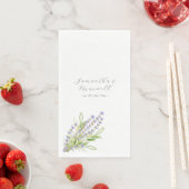 Maßgeschneiderter Napkins-Wasserfarbenlavender Serviette (Beispiel)