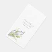 Maßgeschneiderter Napkins-Wasserfarbenlavender Serviette (Ecke)